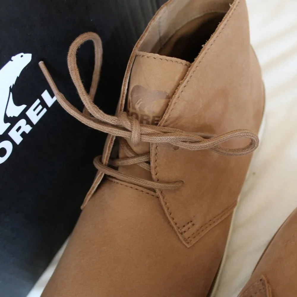 NIB‎ MEN'S SOREL CHUKKA SUEDE WATERPROOF BOOTS TAN BEIGE